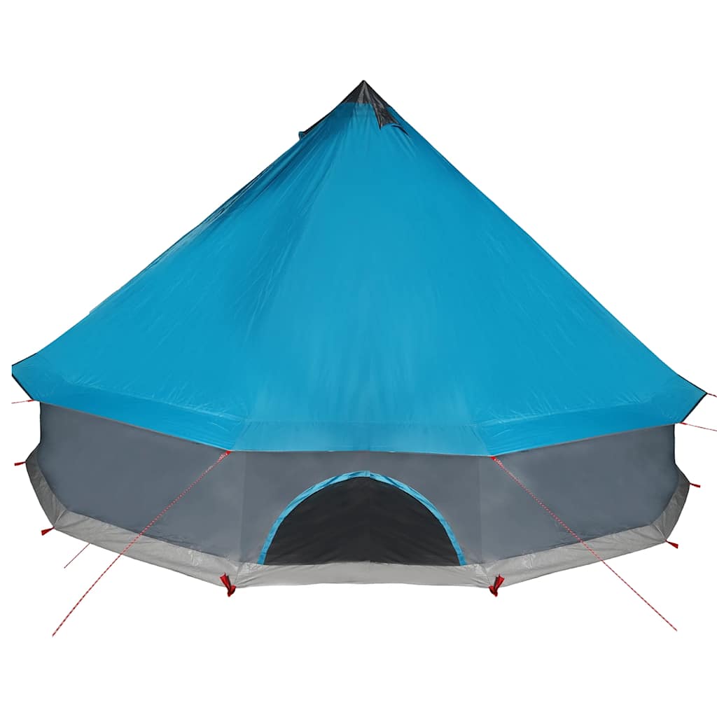 vidaXL Tipi-Familienzelt 10 Personen Blau Wasserdicht