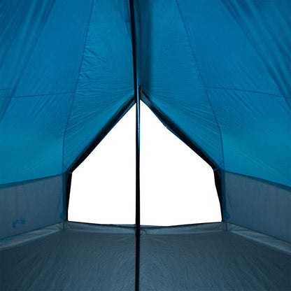 vidaXL Tipi-Familienzelt 10 Personen Blau Wasserdicht