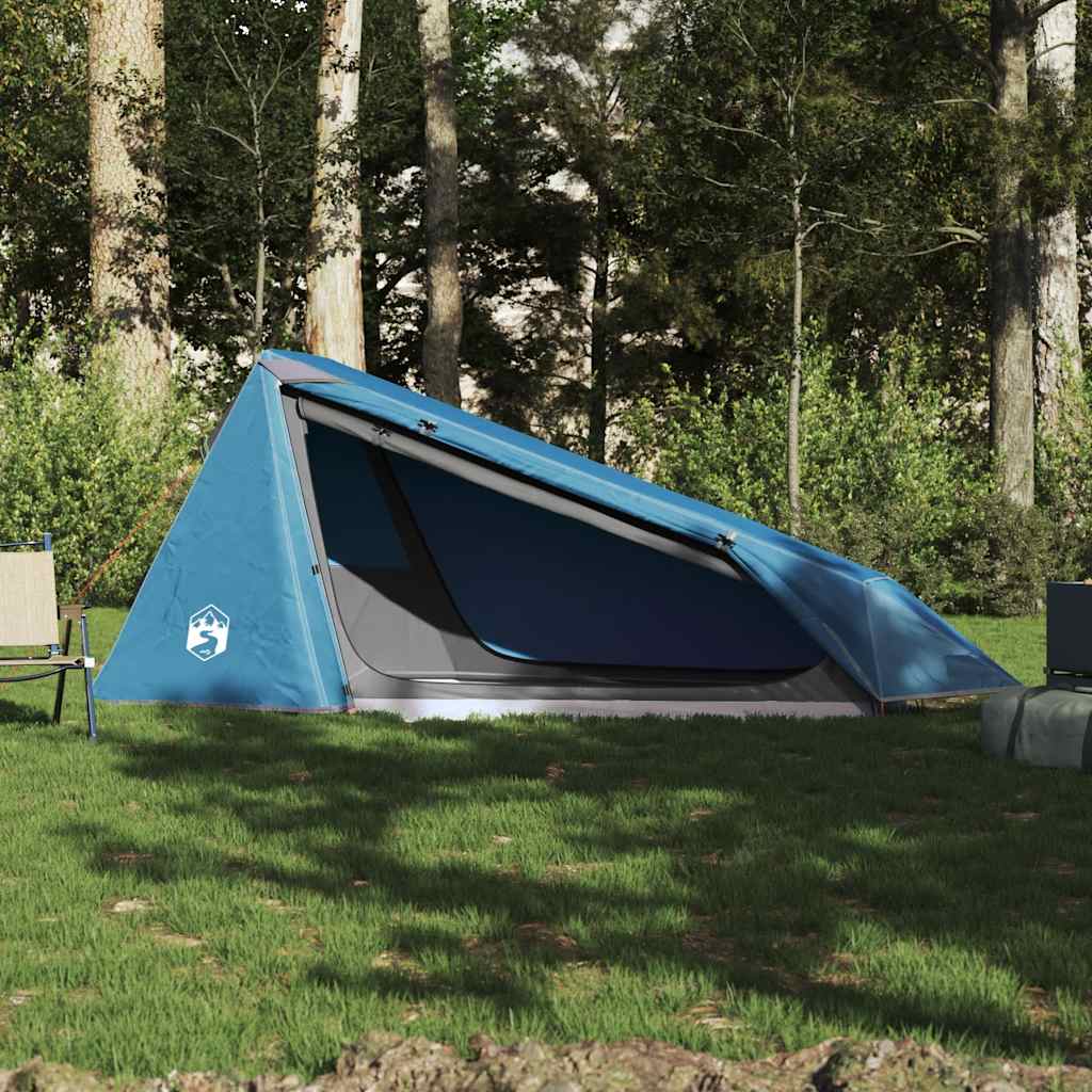 vidaXL Tunnelzelt 1 Person Blau Wasserdicht