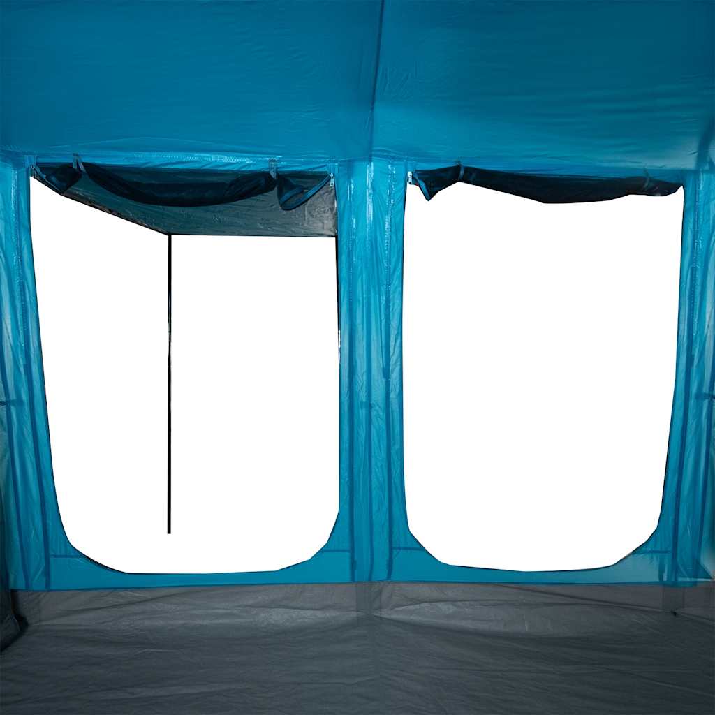 vidaXL Tunnel-Familienzelt 10 Personen Blau Wasserdicht
