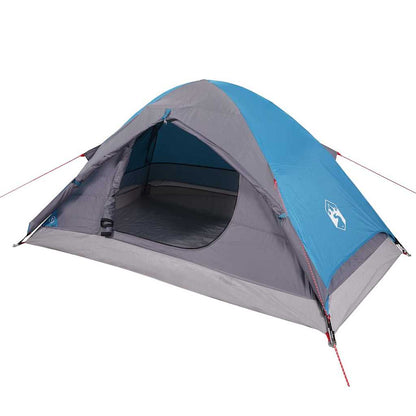 vidaXL Kuppel-Campingzelt 4 Personen Blau Wasserdicht