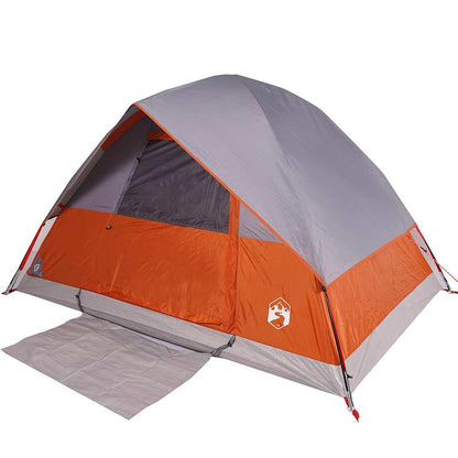 vidaXL Kuppel-Campingzelt 2 Personen Orange Wasserdicht