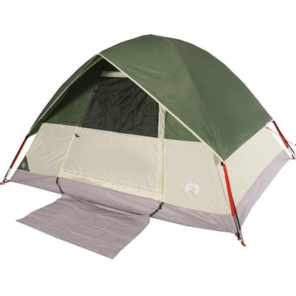 vidaXL Kuppel-Campingzelt 3 Personen Grün Wasserdicht