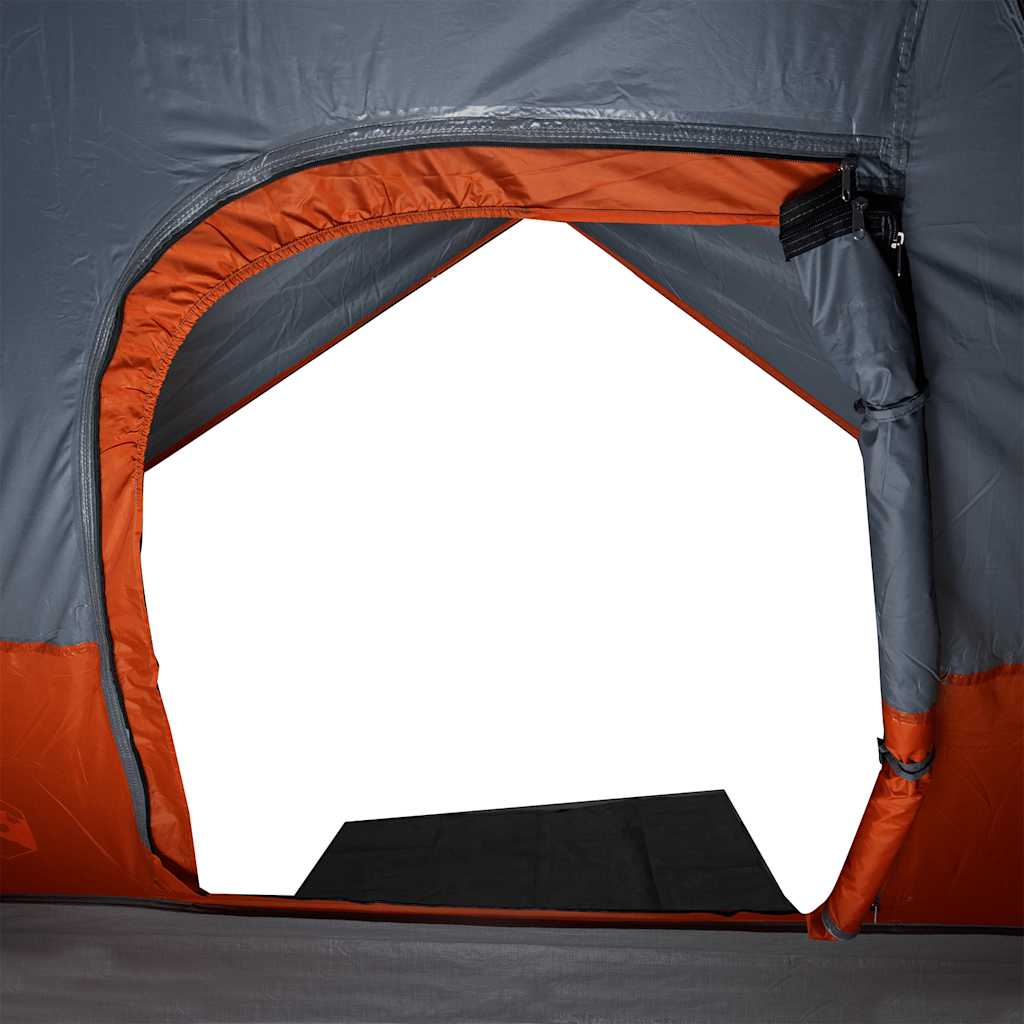 vidaXL Kuppel-Campingzelt 3 Personen Orange Wasserdicht