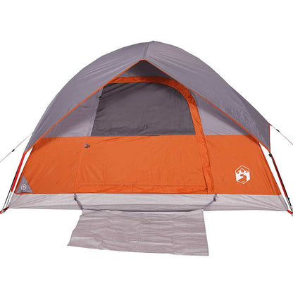 vidaXL Kuppel-Campingzelt 3 Personen Orange Wasserdicht