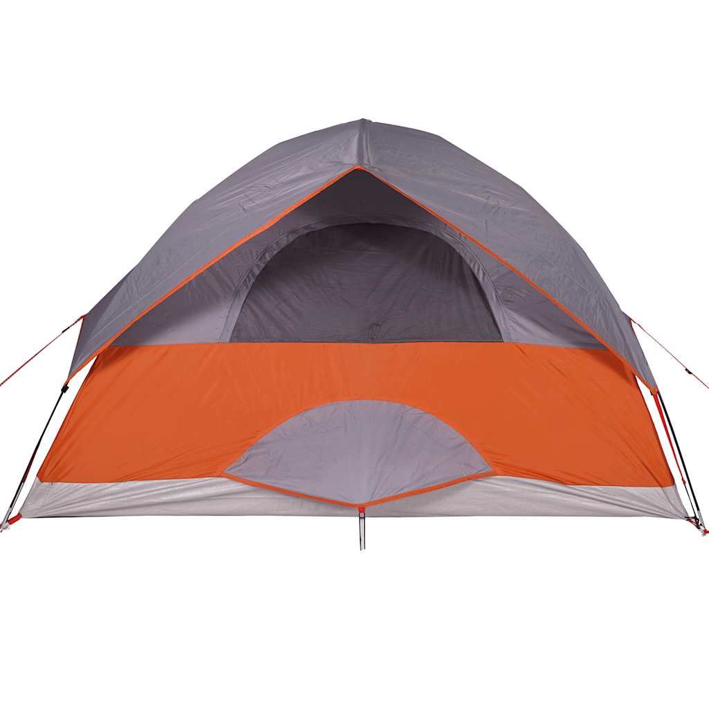 vidaXL Kuppel-Campingzelt 3 Personen Orange Wasserdicht