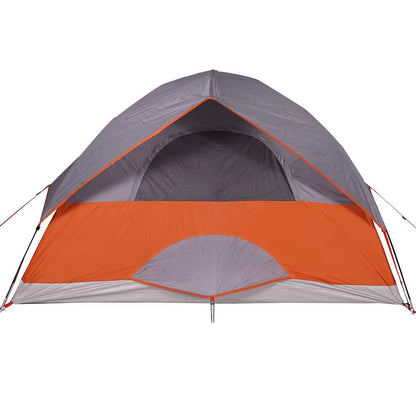 vidaXL Kuppel-Campingzelt 3 Personen Orange Wasserdicht