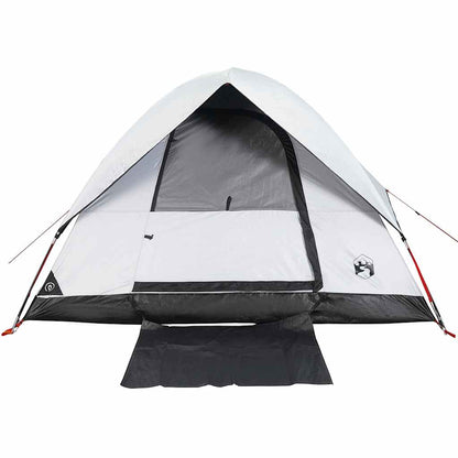 vidaXL Kuppel-Campingzelt 3 Personen Weiß Dunkel Wasserdicht