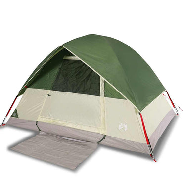 vidaXL Kuppel-Campingzelt 4 Personen Grün Wasserdicht
