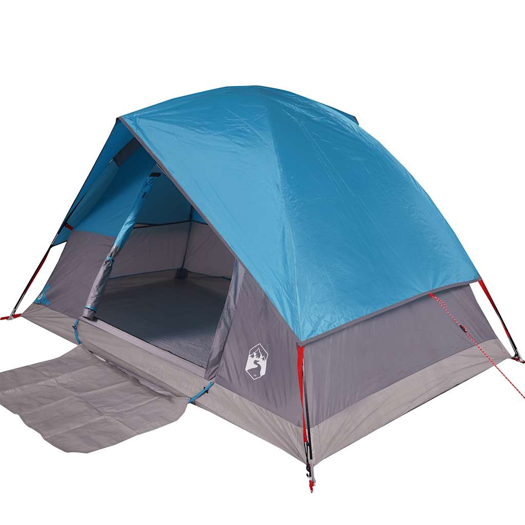 vidaXL Kuppel-Campingzelt 4 Personen Blau Wasserdicht