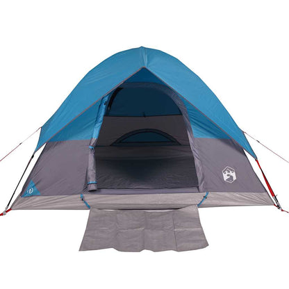 vidaXL Kuppel-Campingzelt 4 Personen Blau Wasserdicht