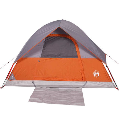 Tente dôme de camping vidaXL 4 personnes orange imperméable