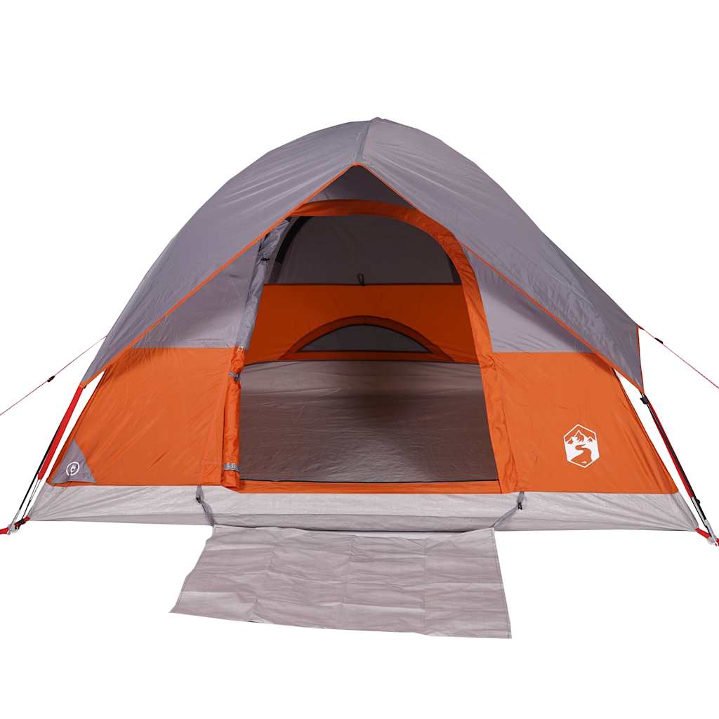 Tente dôme de camping vidaXL 4 personnes orange imperméable