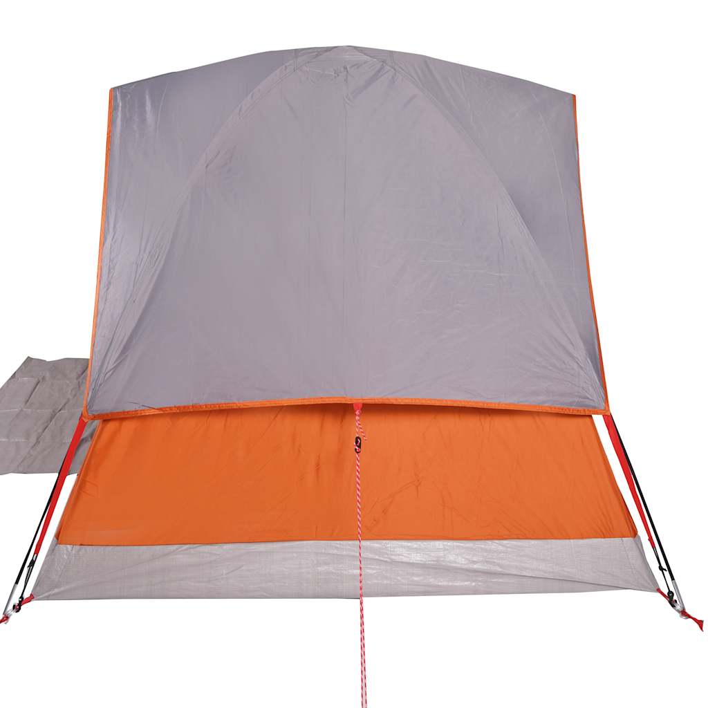Tente dôme de camping vidaXL 4 personnes orange imperméable