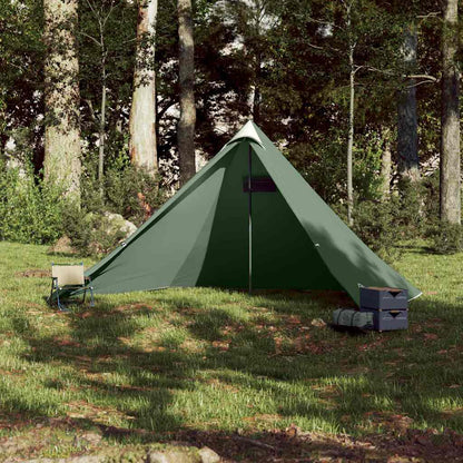 vidaXL Tipi-Familienzelt 7 Personen Grün Wasserdicht