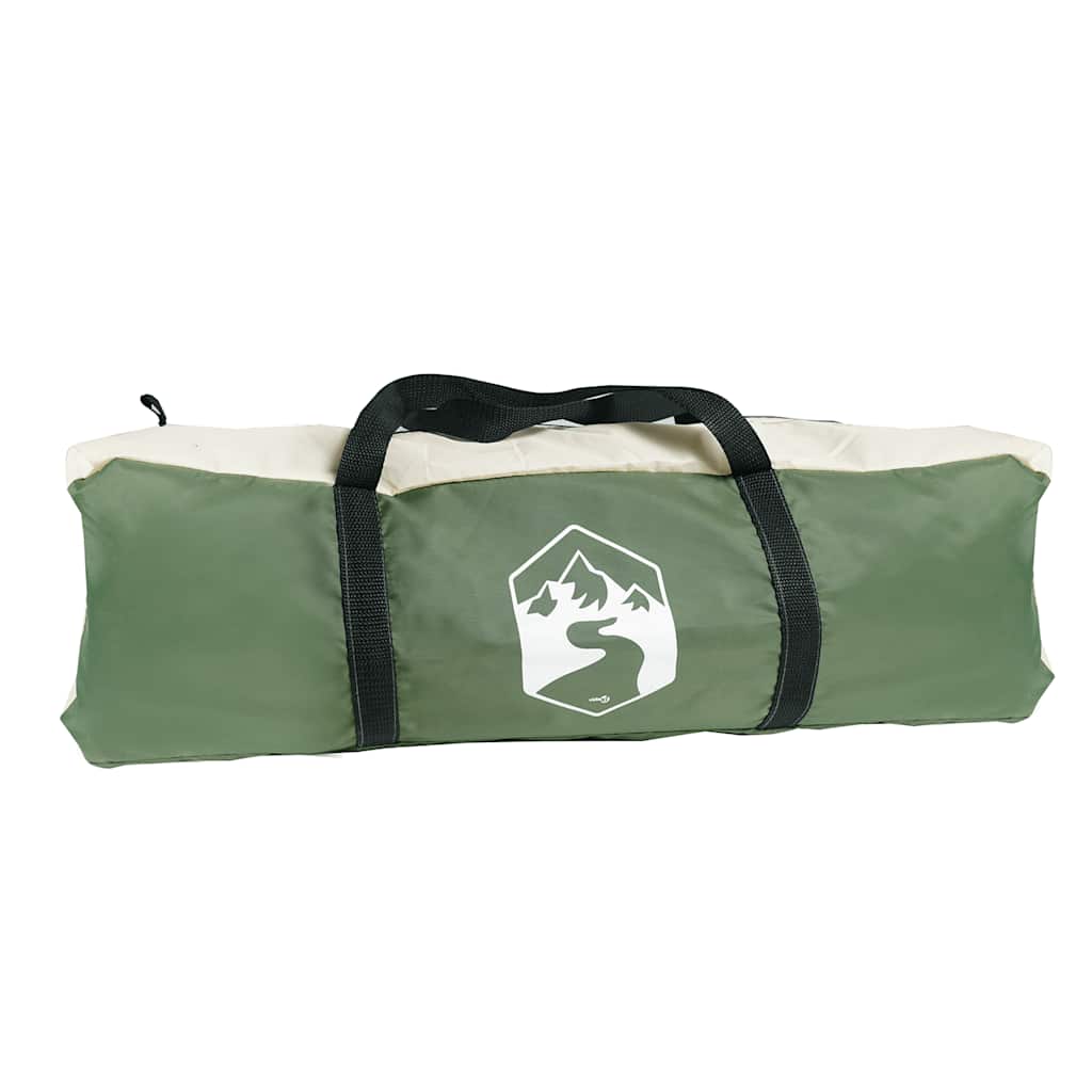 vidaXL Tipi-Familienzelt 7 Personen Grün Wasserdicht