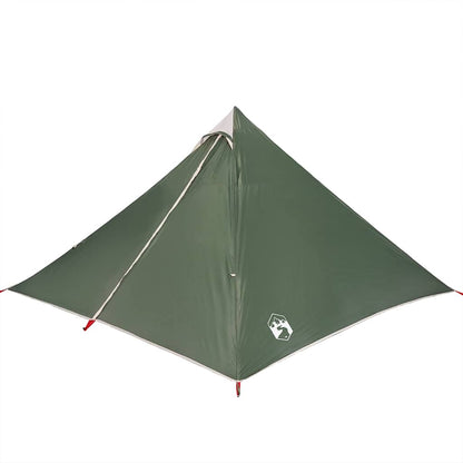 vidaXL Tipi-Familienzelt 7 Personen Grün Wasserdicht