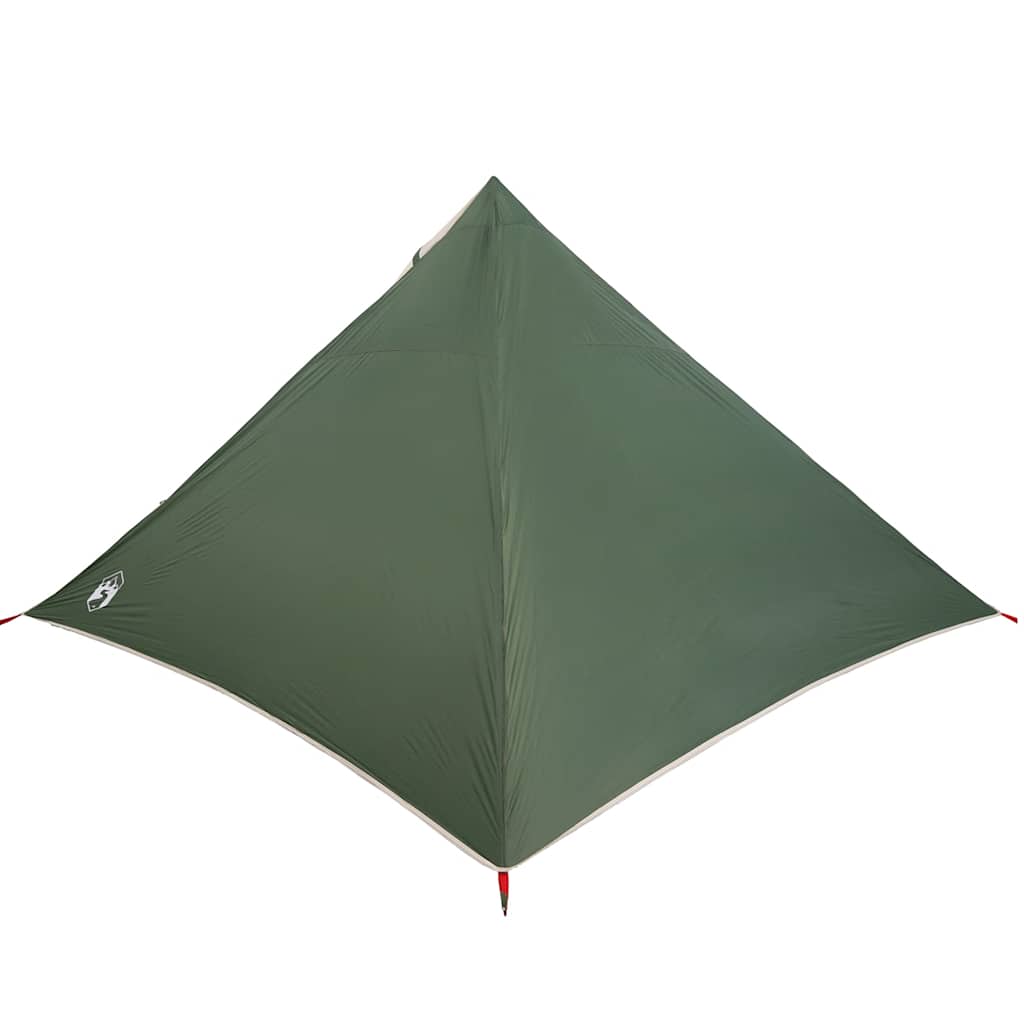 vidaXL Tipi-Familienzelt 7 Personen Grün Wasserdicht