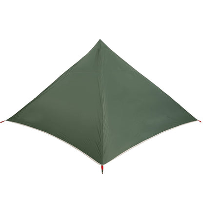 vidaXL Tipi-Familienzelt 7 Personen Grün Wasserdicht