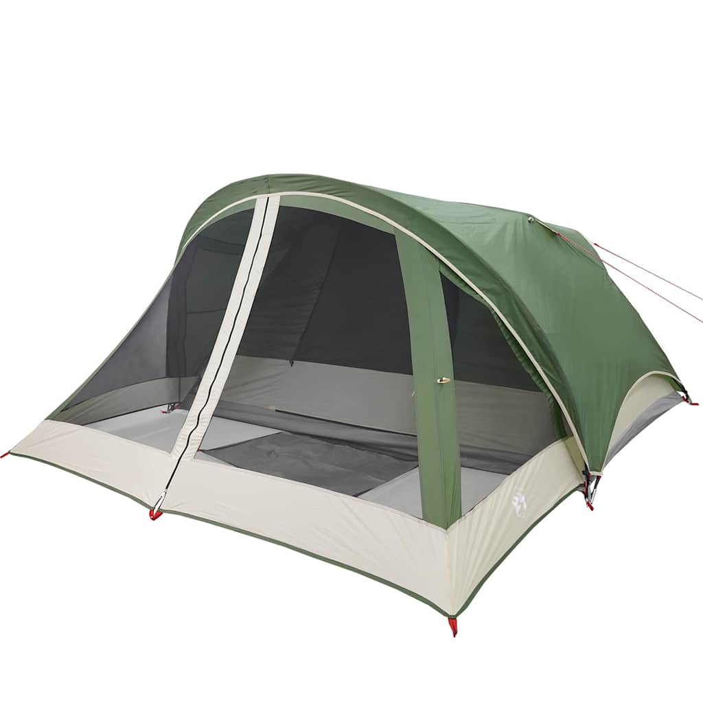 vidaXL Campingzelt 4 Personen Grün Wasserdicht