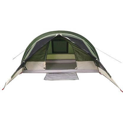 vidaXL Campingzelt 4 Personen Grün Wasserdicht