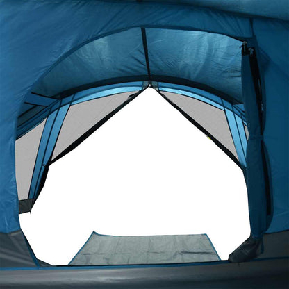 vidaXL Campingzelt 4 Personen Blau Wasserdicht