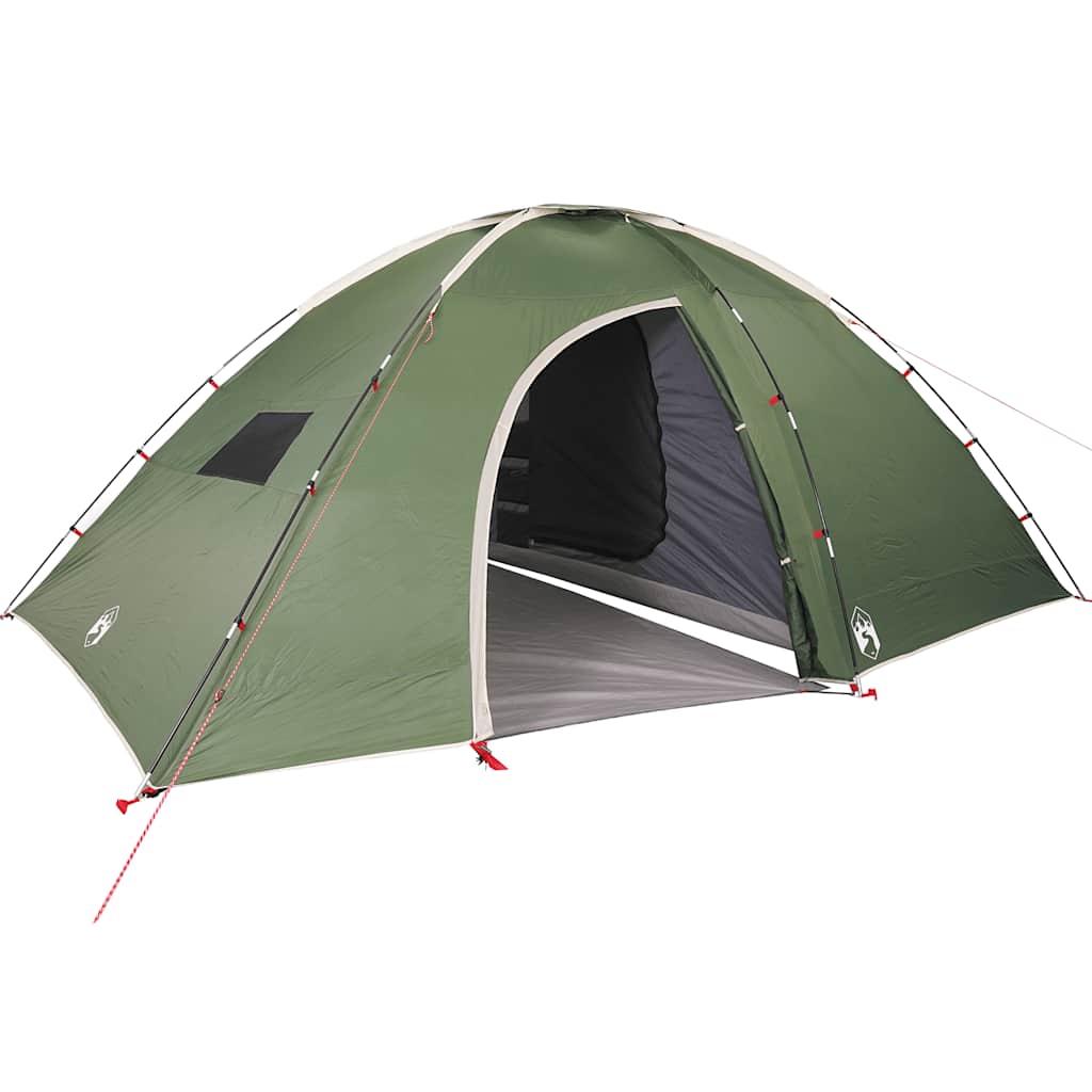 vidaXL Campingzelt 8 Personen Grün Wasserdicht