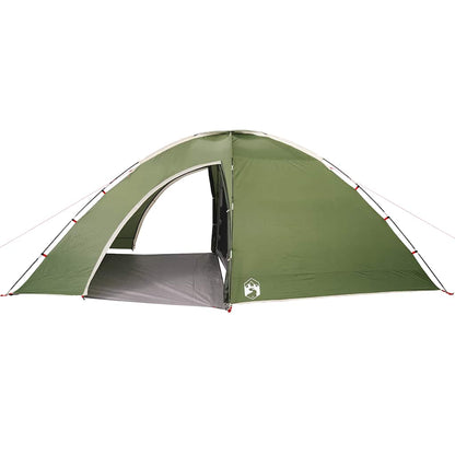 vidaXL Campingzelt 8 Personen Grün Wasserdicht