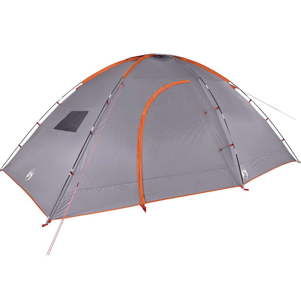vidaXL Campingzelt 8 Personen Orange Wasserdicht