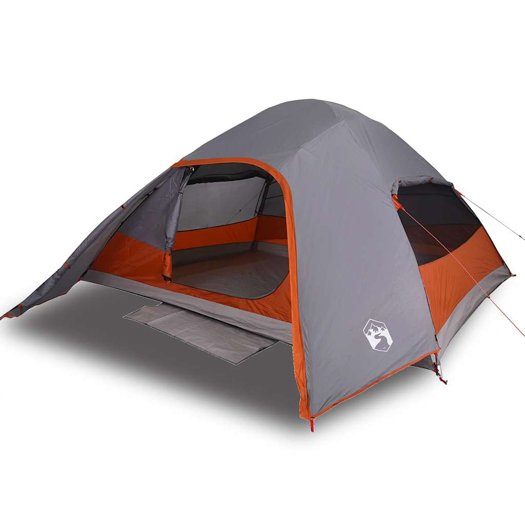 vidaXL Tente dôme de camping 4 personnes gris imperméable