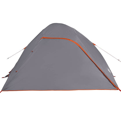 vidaXL Tente dôme de camping 4 personnes gris imperméable