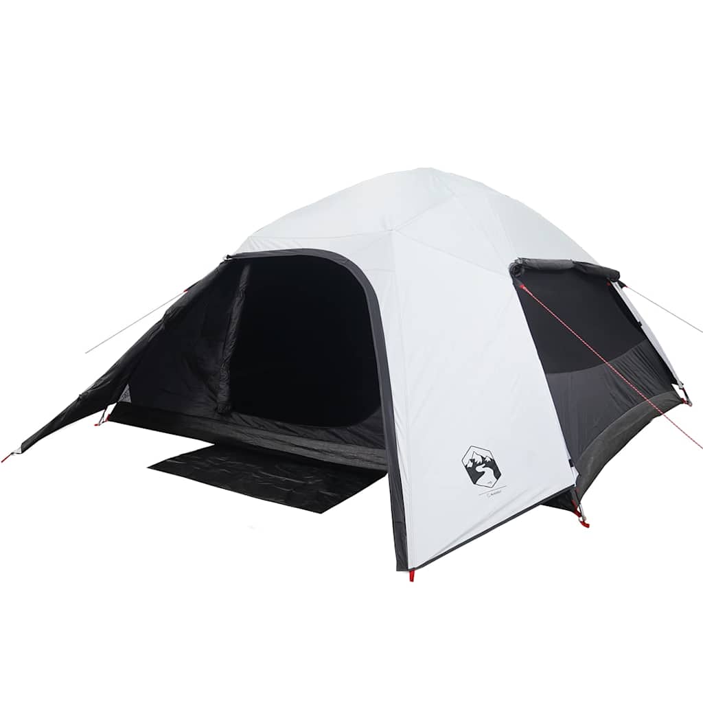 vidaXL Tente dôme de camping 4 personnes Blanc fonçé Étanche