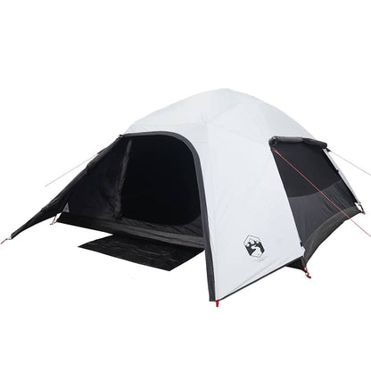 vidaXL Tente dôme de camping 4 personnes Blanc fonçé Étanche