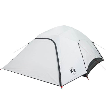 vidaXL Tente dôme de camping 4 personnes Blanc fonçé Étanche