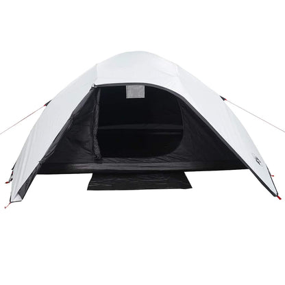 vidaXL Tente dôme de camping 4 personnes Blanc fonçé Étanche