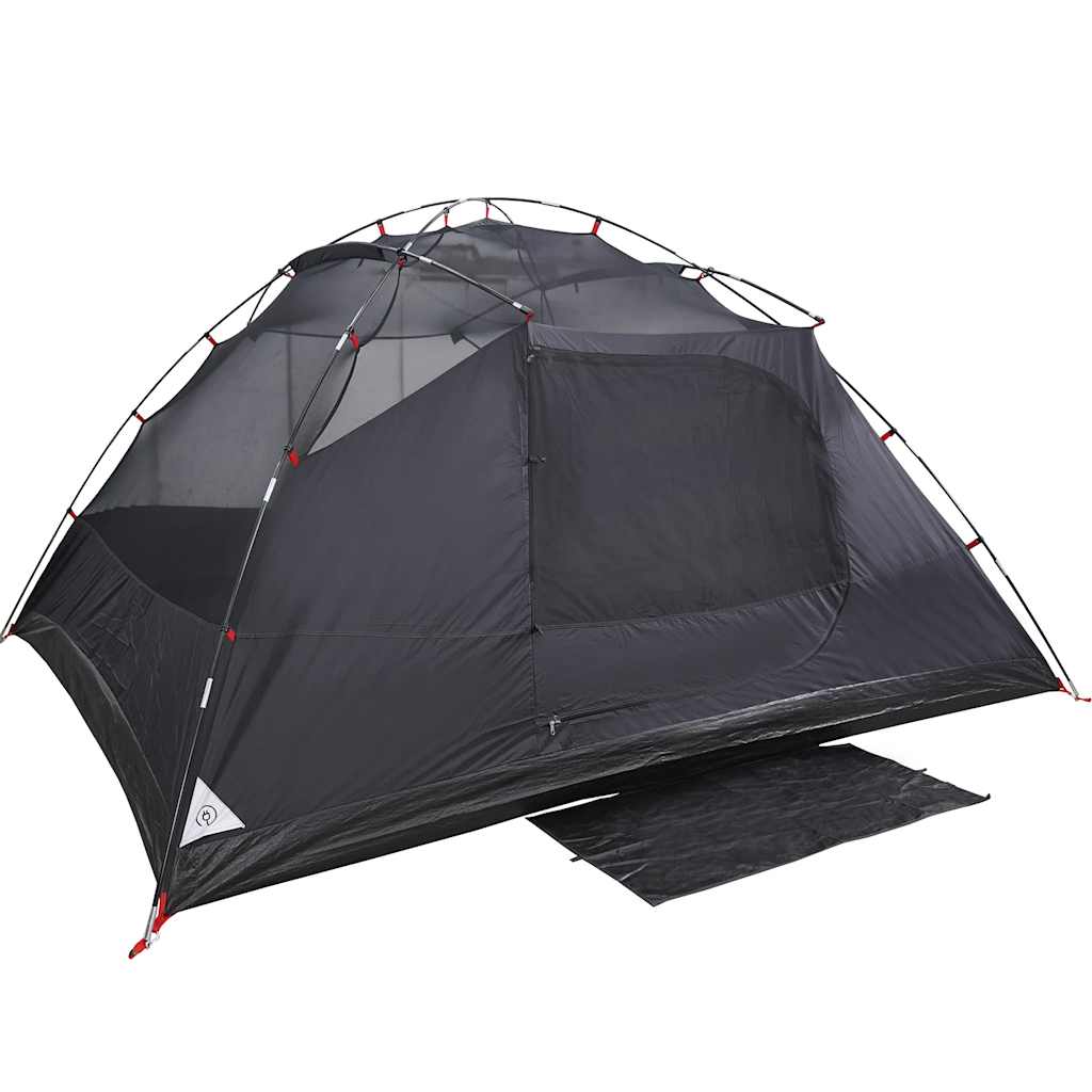 vidaXL Tente dôme de camping 4 personnes Blanc fonçé Étanche