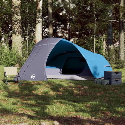vidaXL Kuppel-Campingzelt 4 Personen Blau Wasserdicht