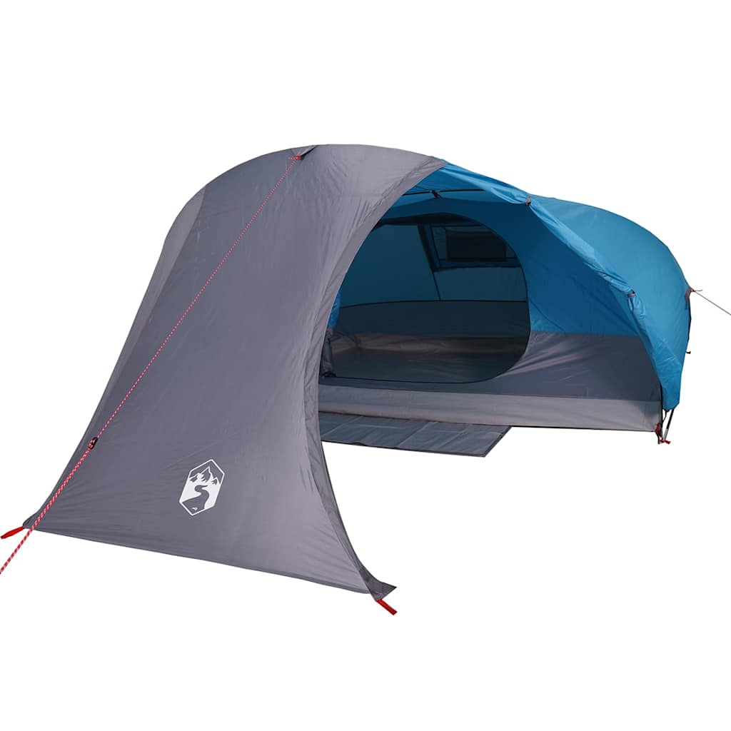 vidaXL Kuppel-Campingzelt 4 Personen Blau Wasserdicht