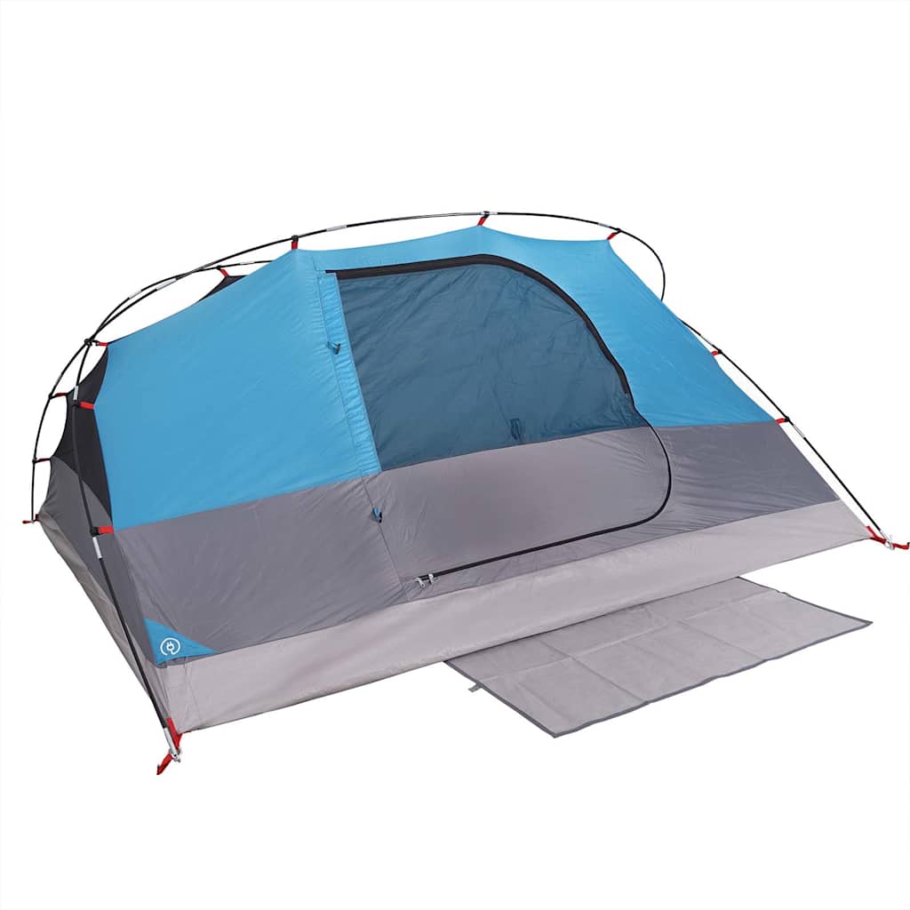 vidaXL Kuppel-Campingzelt 4 Personen Blau Wasserdicht