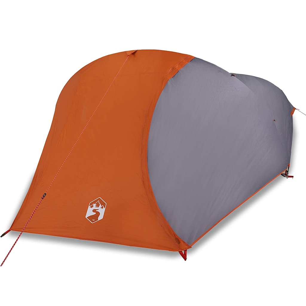 vidaXL Kuppel-Campingzelt 4 Personen Orange Wasserdicht