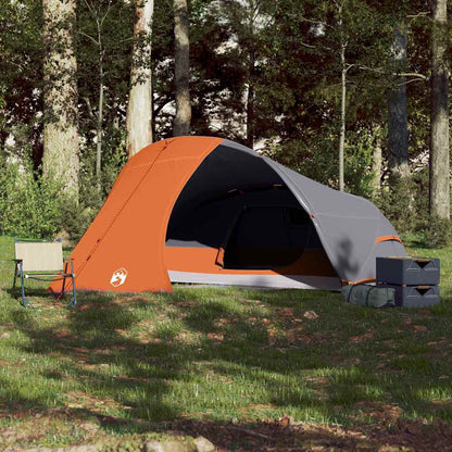 vidaXL Kuppel-Campingzelt 4 Personen Orange Wasserdicht