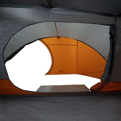 vidaXL Kuppel-Campingzelt 4 Personen Orange Wasserdicht