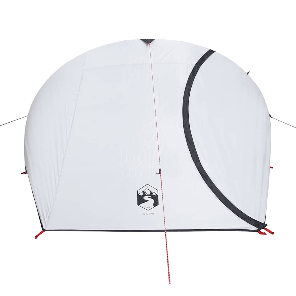 vidaXL Kuppel-Campingzelt 4 Personen Weiß Dunkel Wasserdicht