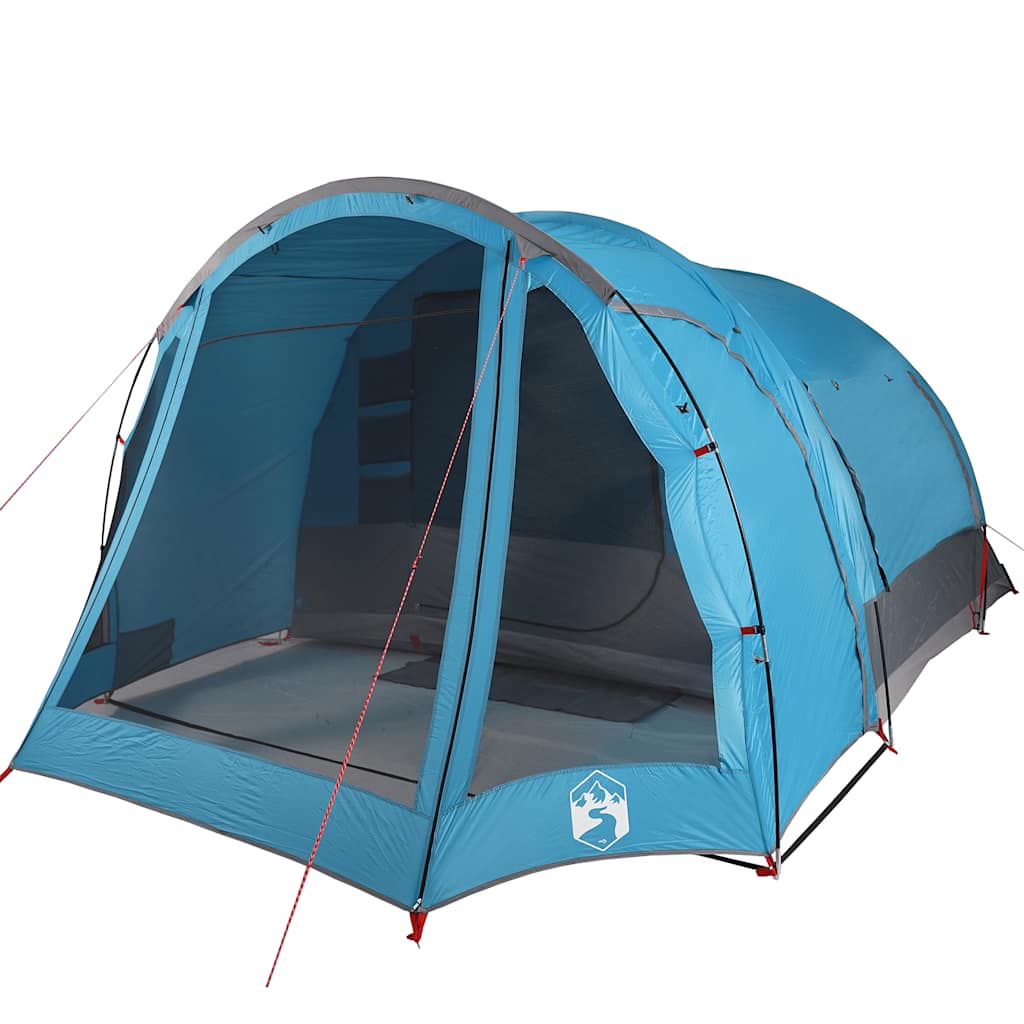 vidaXL Familienzelt 6 Personen Blau Wasserdicht