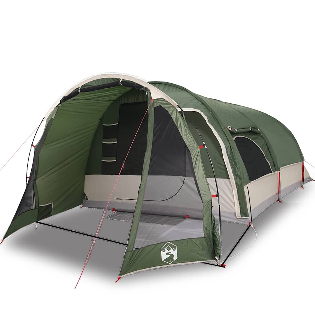 vidaXL Tente tunnel familiale 8 personnes verte imperméable