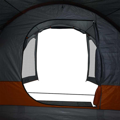 vidaXL Tunnel-Familienzelt 8 Personen Grau Wasserdicht