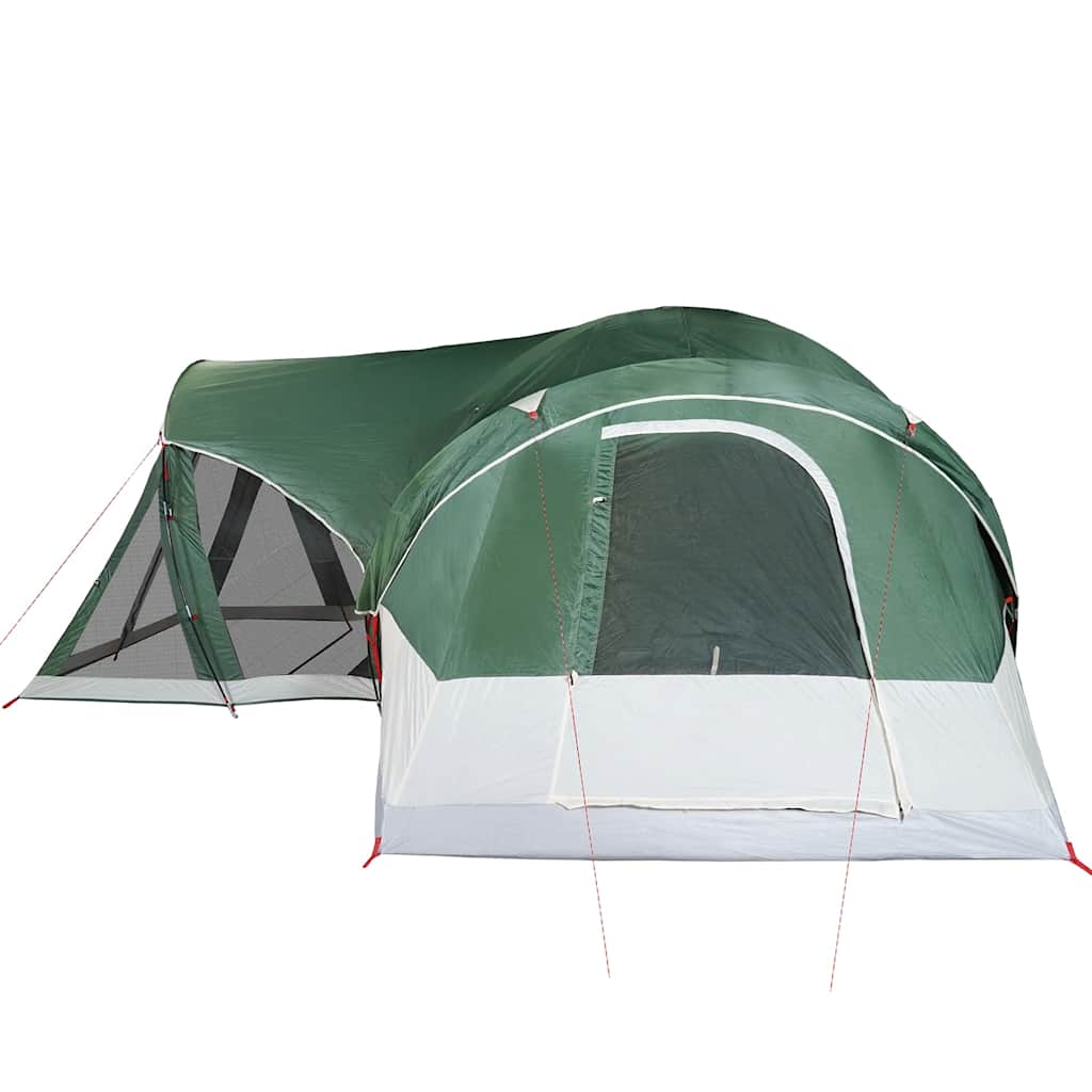 vidaXL Tipi-Familienzelt 8 Personen Grün Wasserdicht