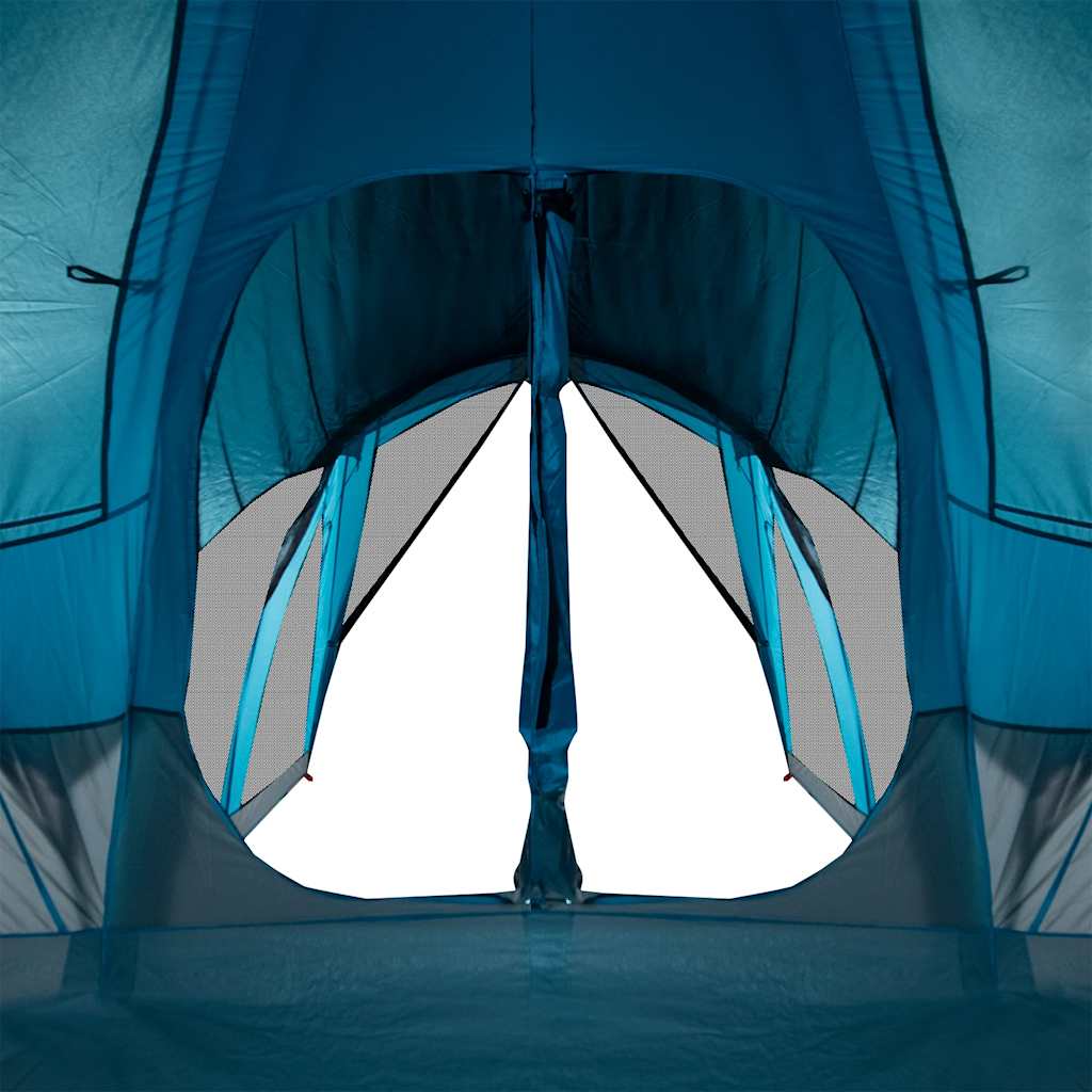 vidaXL Tipi-Familienzelt 8 Personen Blau Wasserdicht