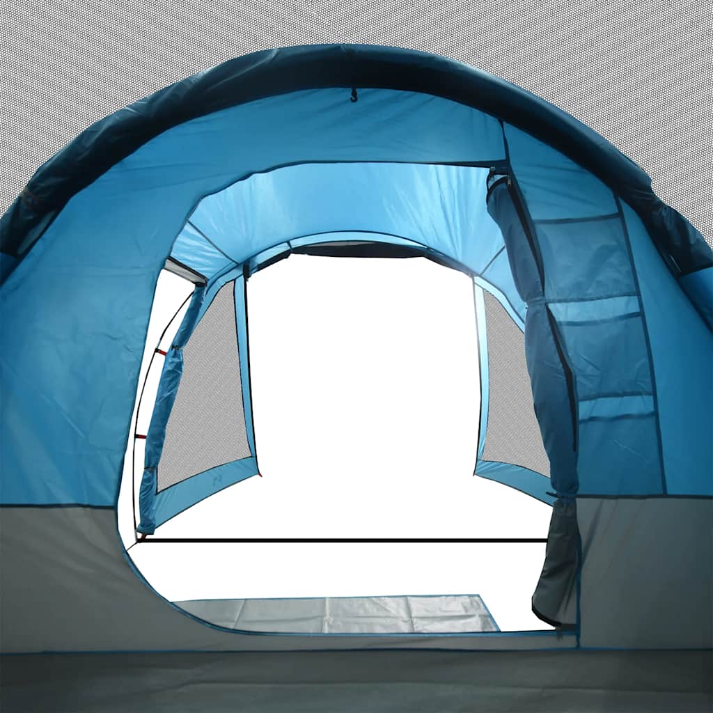 vidaXL Tunnelzelt 4 Personen Blau Wasserdicht