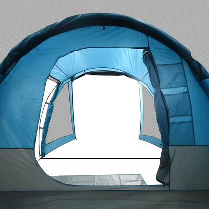 vidaXL Tunnelzelt 4 Personen Blau Wasserdicht